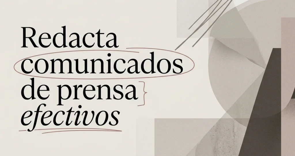 Cómo redactar un comunicado de prensa efectivo