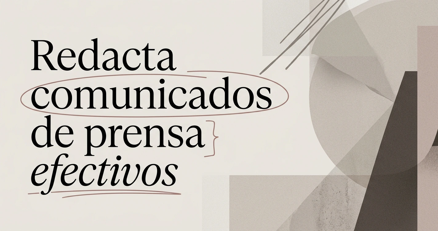 Cómo redactar un comunicado de prensa efectivo